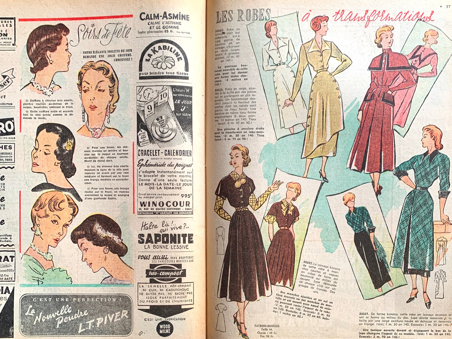 Christmas 1949 French Fashion Paper Le Petit Echo de la Mode