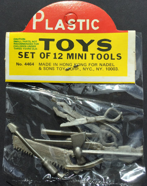 Set of 12 MINI TOOLS NADEL & SONS TOY CORP NYC