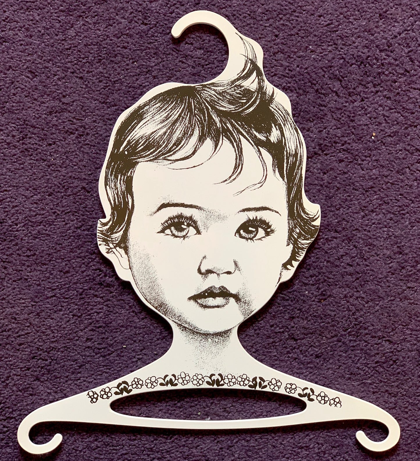 Rare Joyful Baby Head Hangers - 1960s W. German ges.gesch