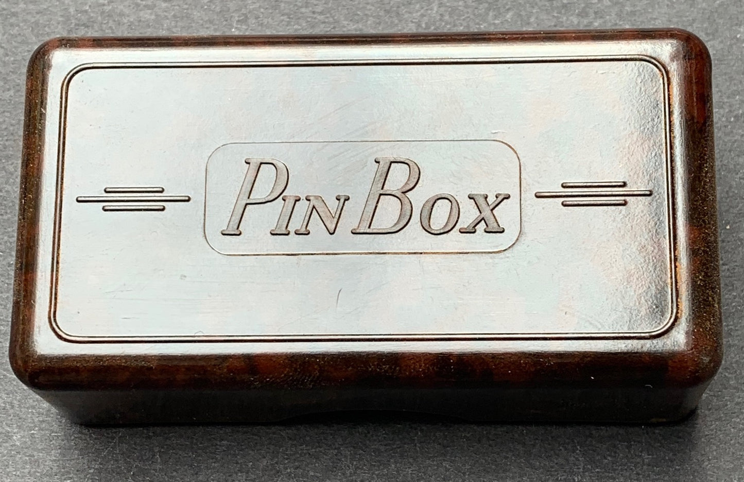 Most Satisfying Deco Bakelite Pin Box Made in England