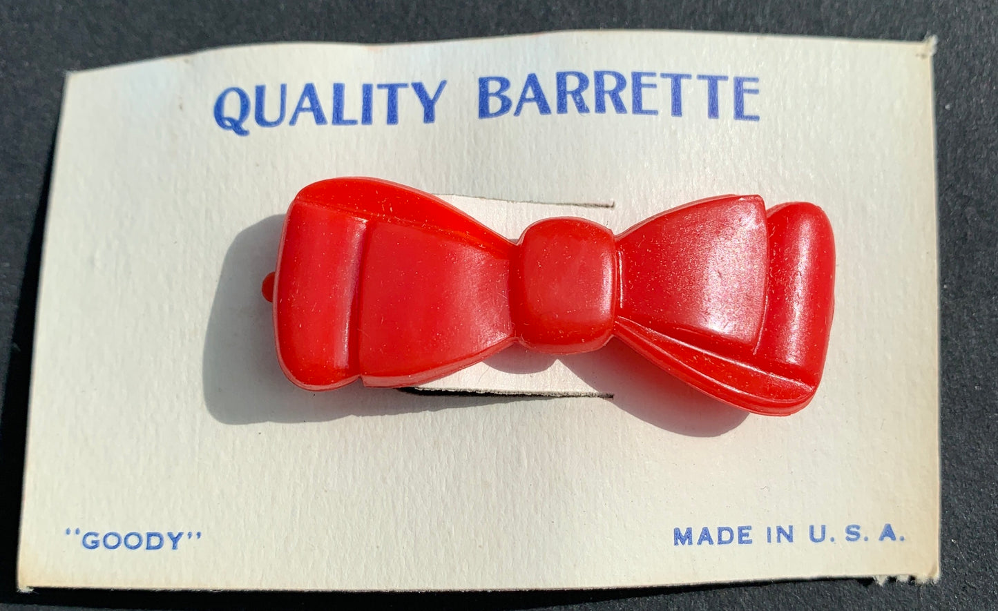 1950s QUALITY Barrette Sweetie Bow 4.5cm  Hair Clips