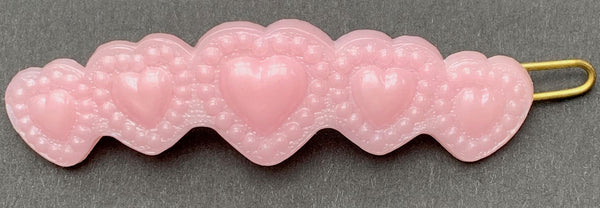 Sweet Vintage Pastel Heart Hair Clips - Choice of 3 colours...