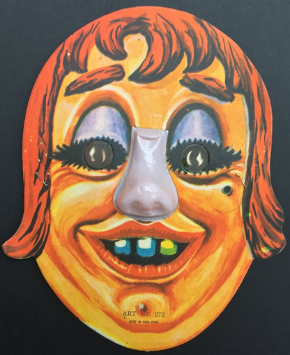 Grotesque Vintage Masks with Plastic Noses...