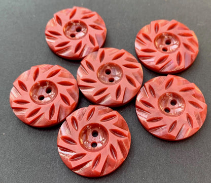 Vintage  Claret Red 2.2cm or 1.7cm  Buttons