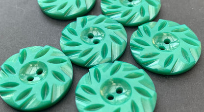 Seafoam Green Vintage  2.2cm or 1.7cm  Buttons