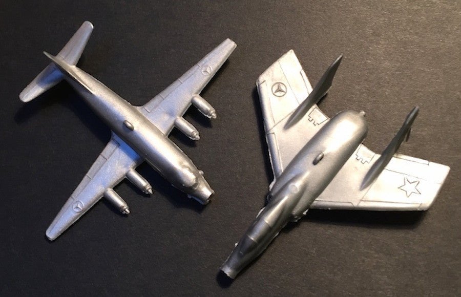 2 Different 1950s/60s Jet Plane Whistles Made in Hong Kong