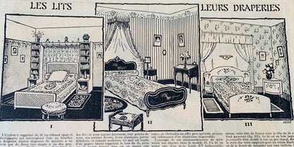 Knitting and Tea... 1924 French Fashion Paper Le Petit Echo de la Mode