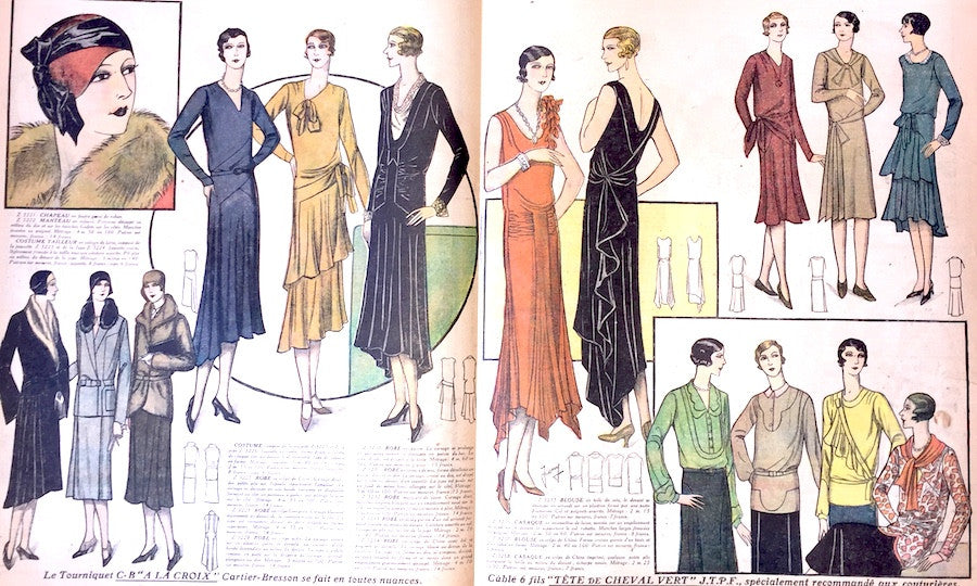 November 1929 French Fashion Paper Le Petit Echo de la Mode
