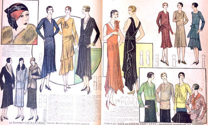 November 1929 French Fashion Paper Le Petit Echo de la Mode