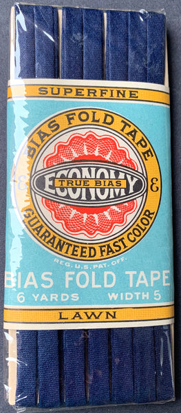 "UNQUESTIONABLY GUARANTEED" 1940s SUPERFINE TRUE BIAS Fold Tape