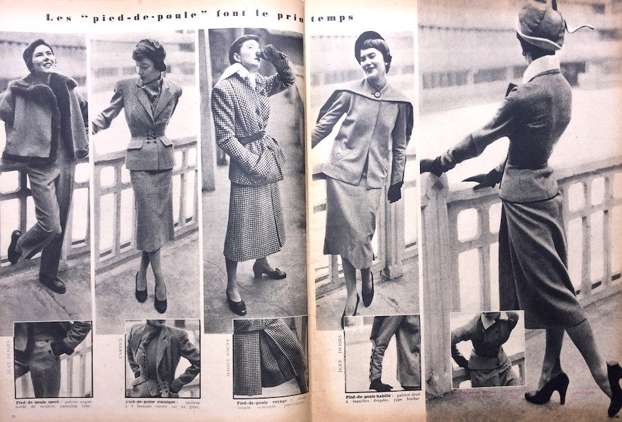 Housework Issue ! February 1950 issue of French ELLE Fashion Magazine