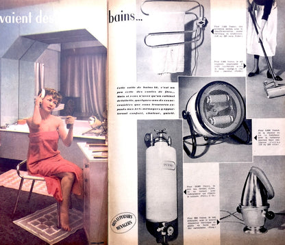 Housework Issue ! February 1950 issue of French ELLE Fashion Magazine