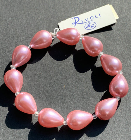 Shimmery Pink 1980s Bracelet