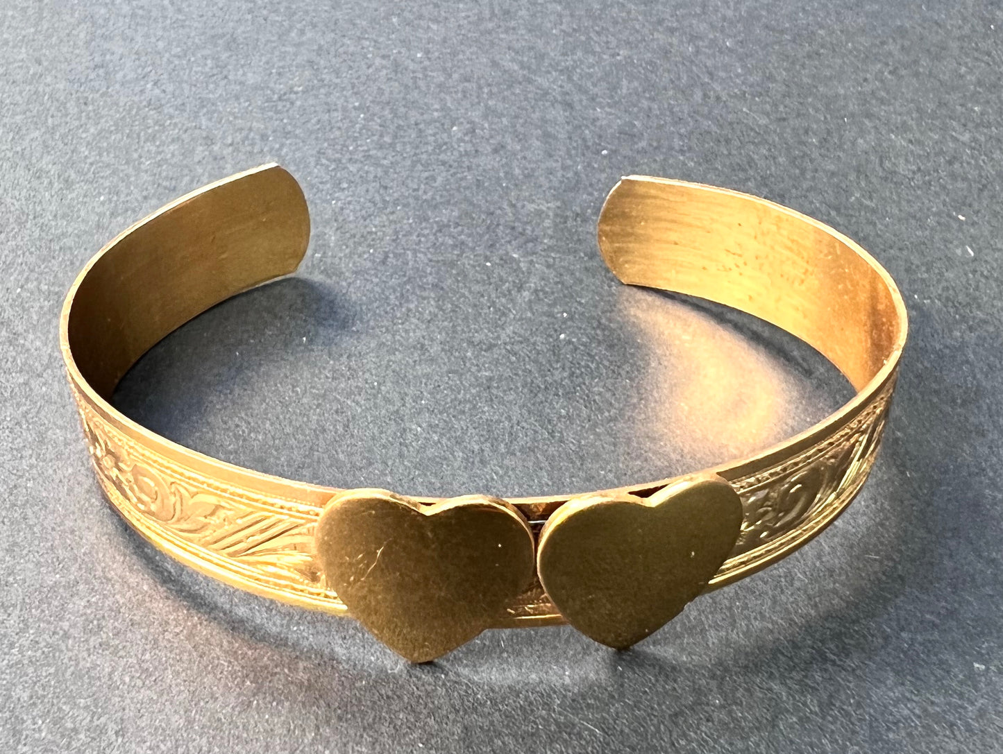 Vintage Double Heart Childrens Bangles - Small !