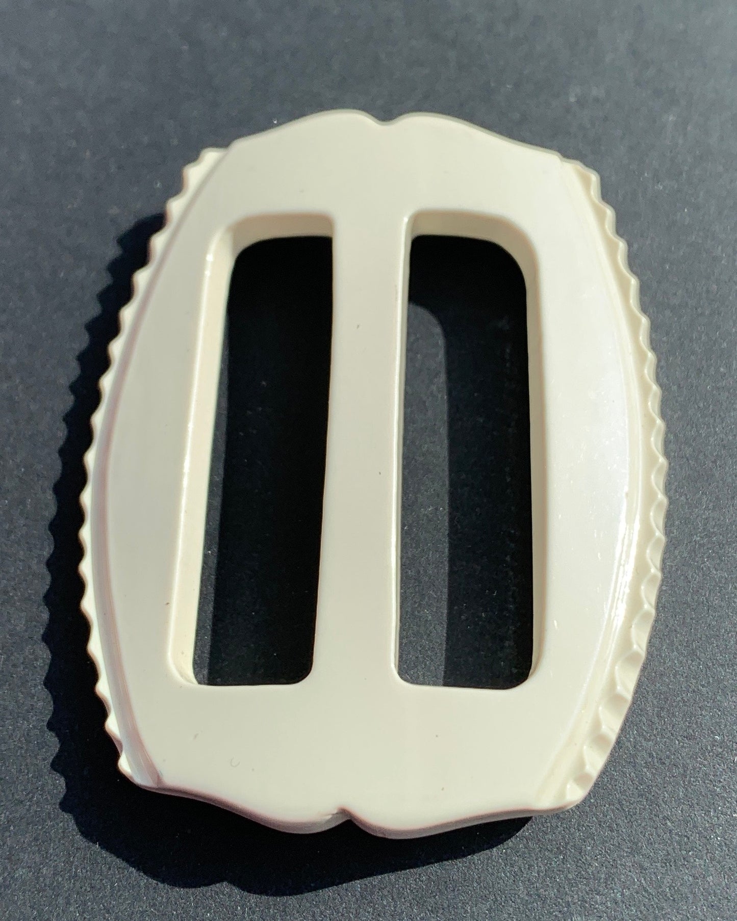 1940s White 4.5cm Buckle...with Attitude.