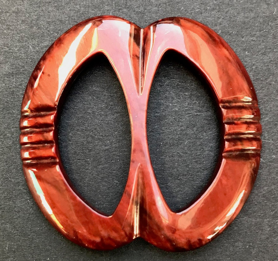 Chestnut Brown 1940s 4cm Buckle  for 2.5cm Belt.