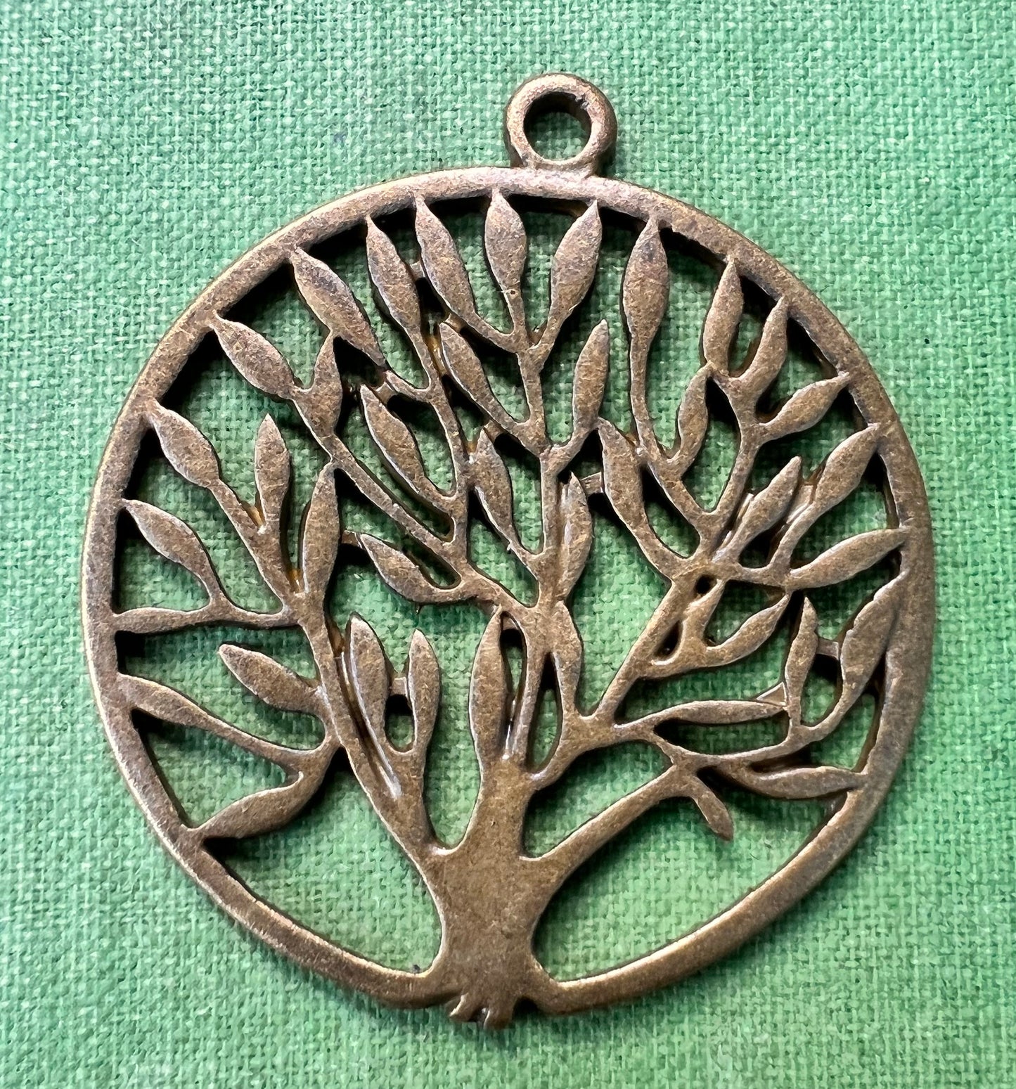 Big  3.8cm Bronze tone Tree of Life Pendant