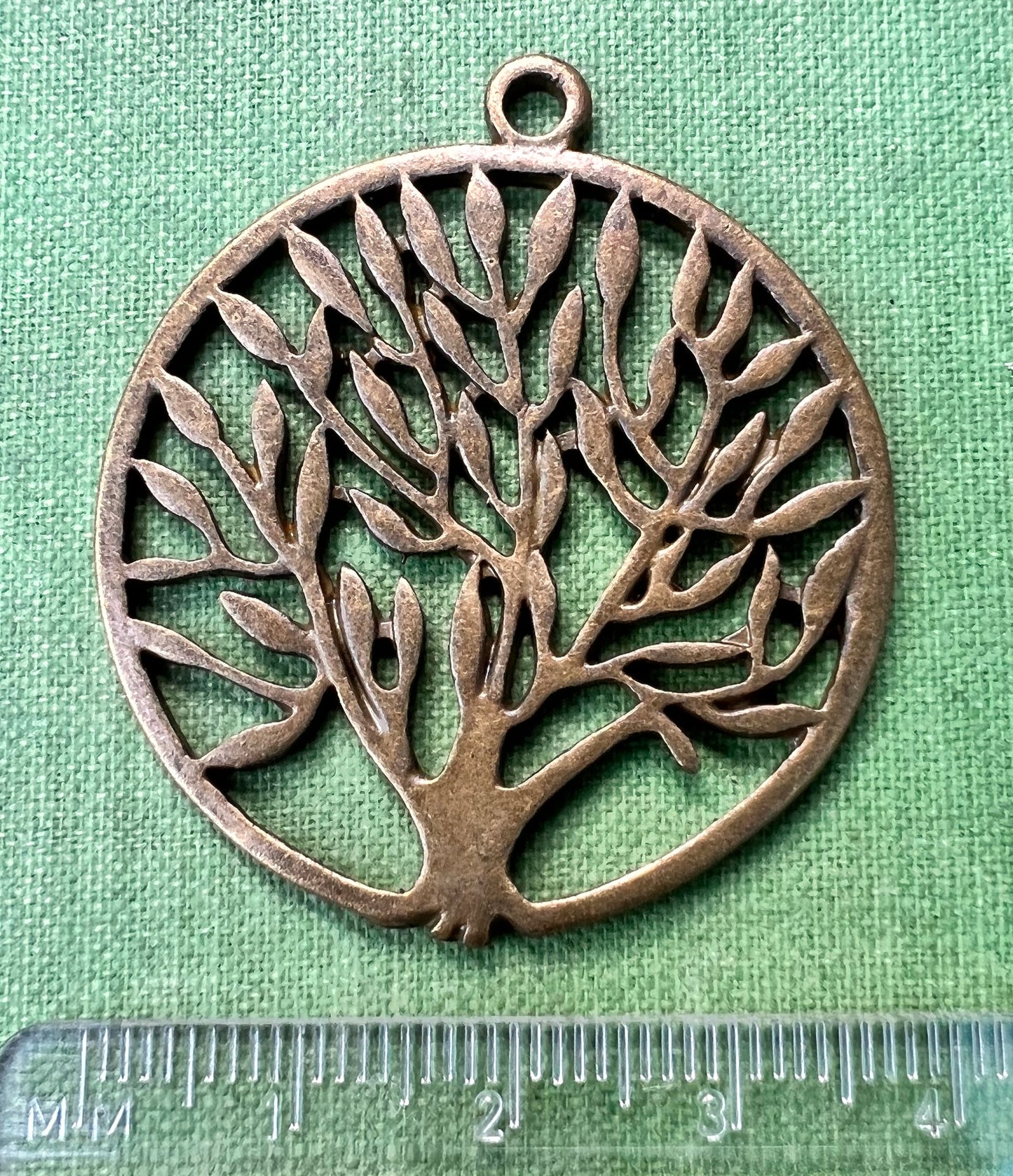 Big  3.8cm Bronze tone Tree of Life Pendant