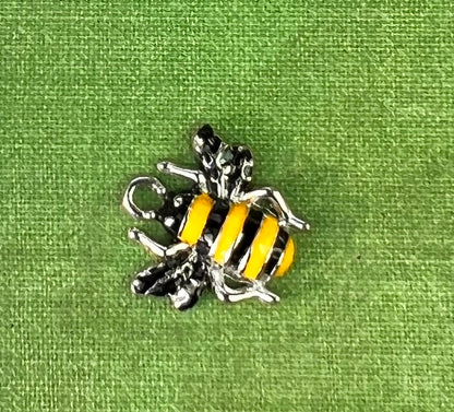 Busy Bumble Bee 1.5cm Enamel Charm / Pendant