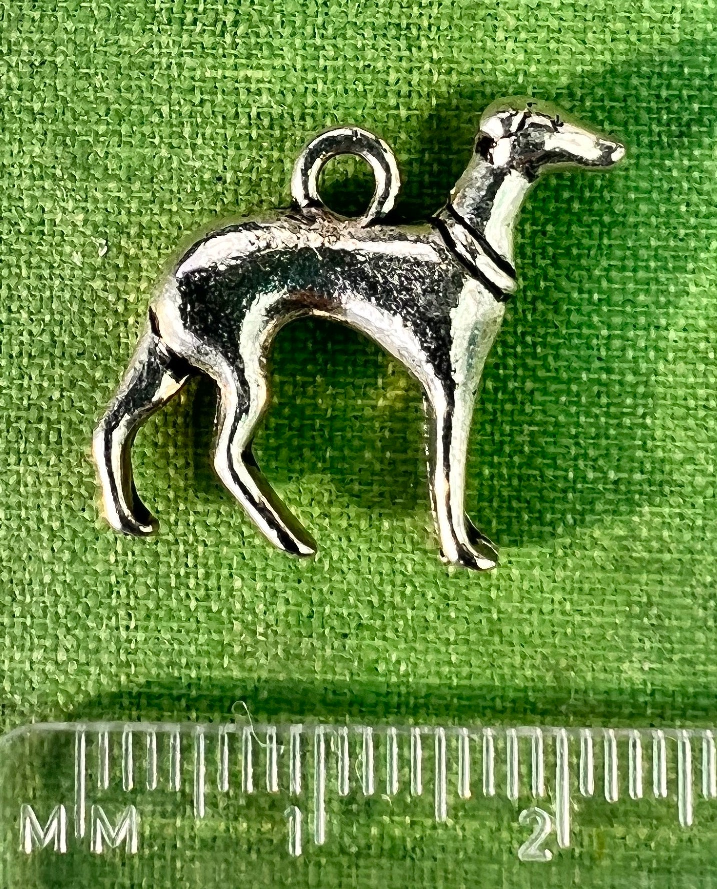 Graceful Greyhound  Charm / Pendant 2.2cm
