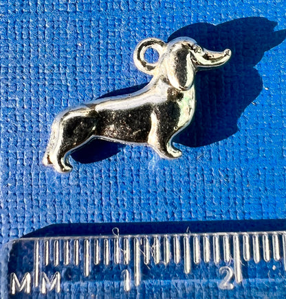 Proud Little Sausage Dog Dachshund  Charm / Pendant 2.2cm