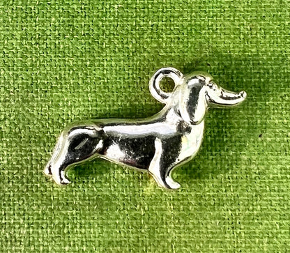 Proud Little Sausage Dog Dachshund  Charm / Pendant 2.2cm