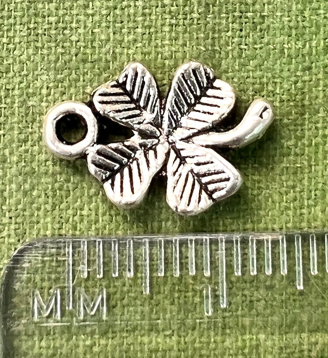 3 Four Leaf Clover 1.2cm Charms