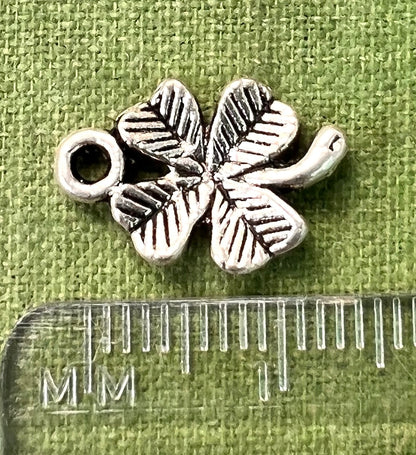 3 Four Leaf Clover 1.2cm Charms