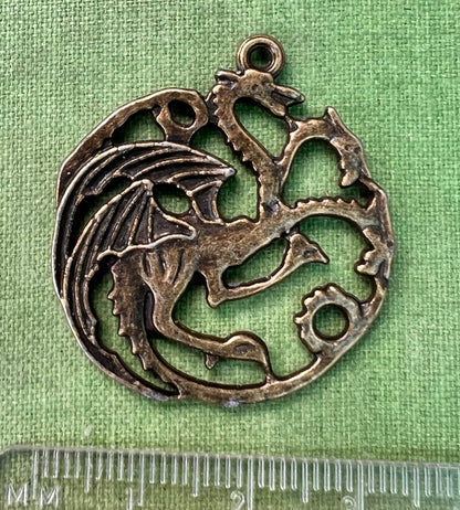 Game of Thrones Targaryen Coat of Arms’ Three-Headed Dragon 3.2cm Pendant