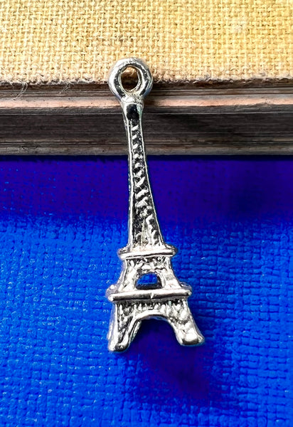 Eiffel Tower Charm - 2.5cm Silver Tone  Charm / Pendant