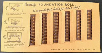 1950's Newey's "Hair Do" FOUNDATION ROLL Hair Rollers / Curlers - 2 Sizes