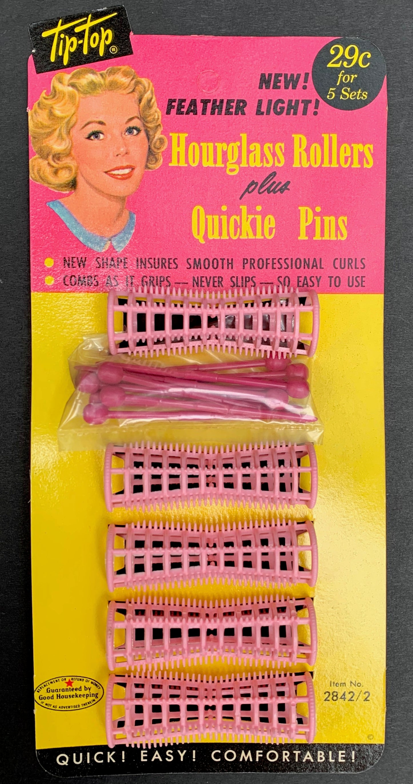 1950s Hourglass Rollers and Quickie Pins "Fashion Excitement for the Hair"