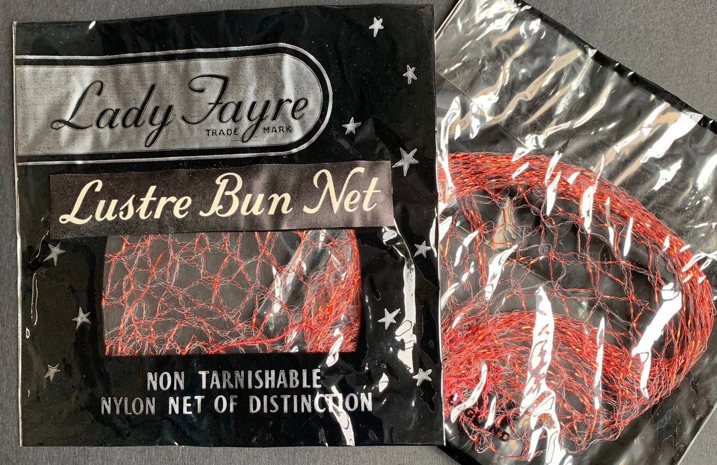 1950s LUSTRE BUN NET - Choice of 5 colours