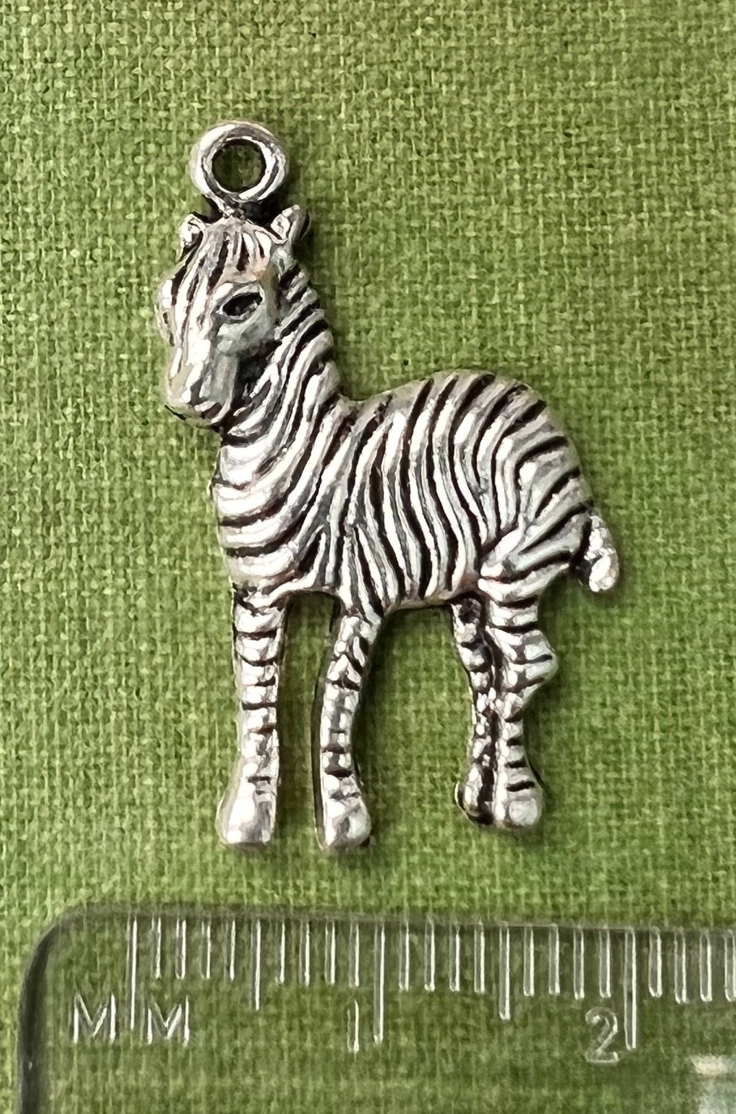 3 x 3cm Zebra Charms