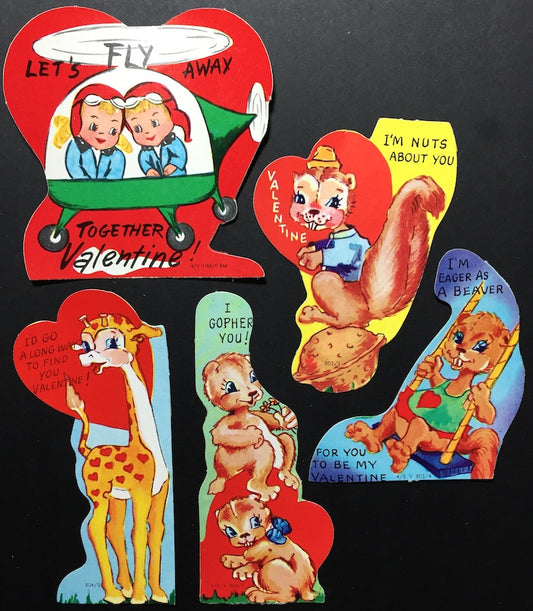 Delightful Unused Vintage 1950s Valentine Cards