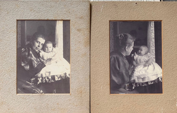 2 Photos Of Gladys and Emily taken in 1897