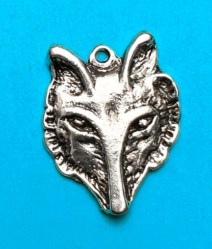 3.2cm Wolf Head Pendant