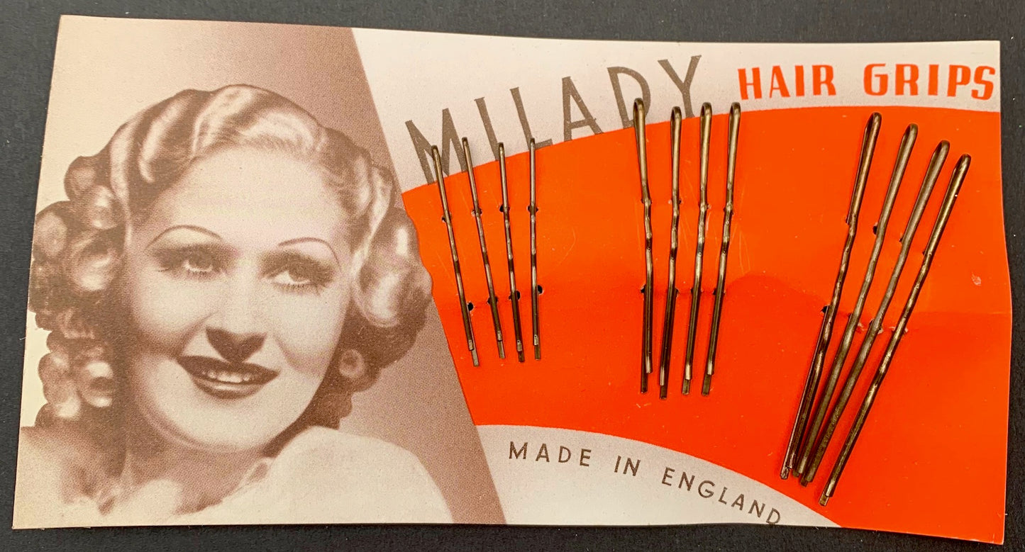 Make Like a Film Star with these 1930s MILADY HAIR GRIPS.. Made in England