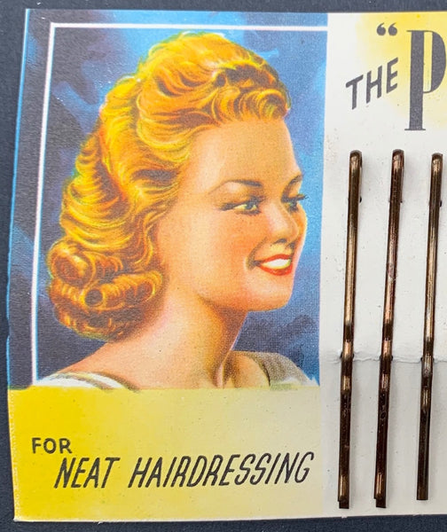 The "PERFECTION" HAIR GRIP for NEAT HAIRDRESSING 1940s Made in England