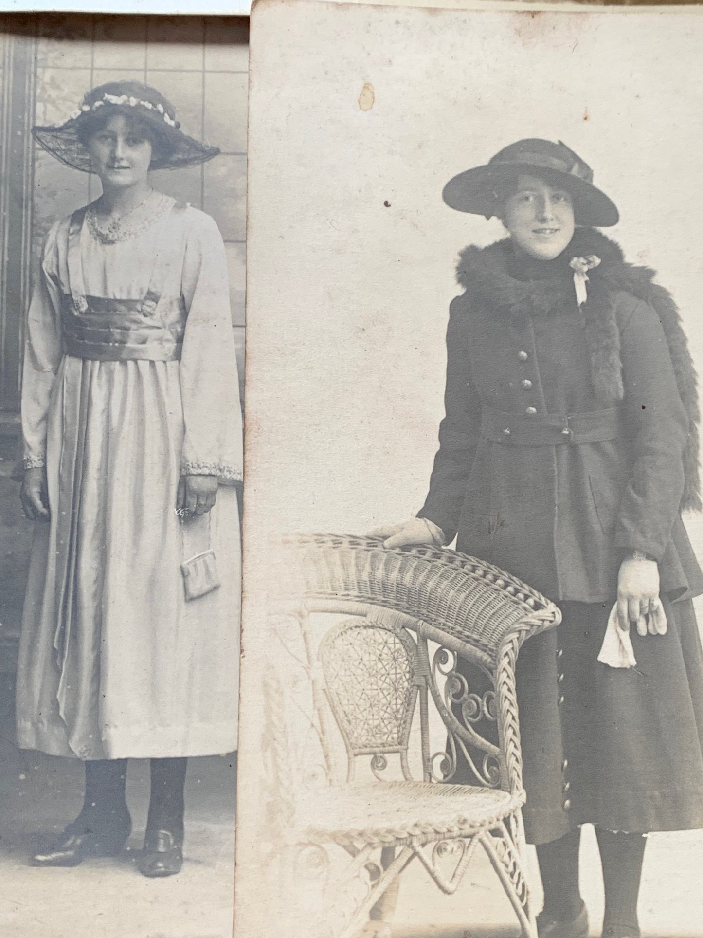 3 photos of Young Women circa 1914 (8)