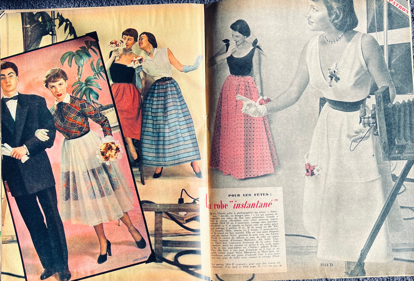 10th April 1950 issue of French ELLE Fashion Magazine