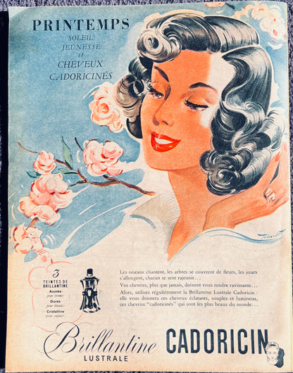 Cecile Aubry in April 1949 ELLE French Women's Magazine
