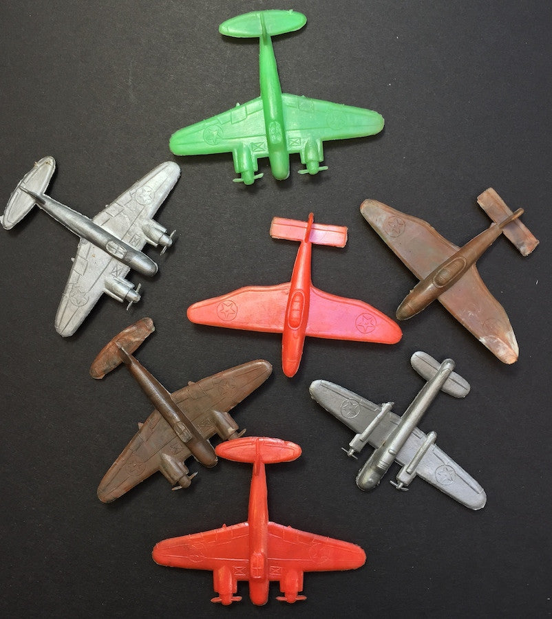 5 Vintage 1950s/60s Toy Planes Made in Hong Kong