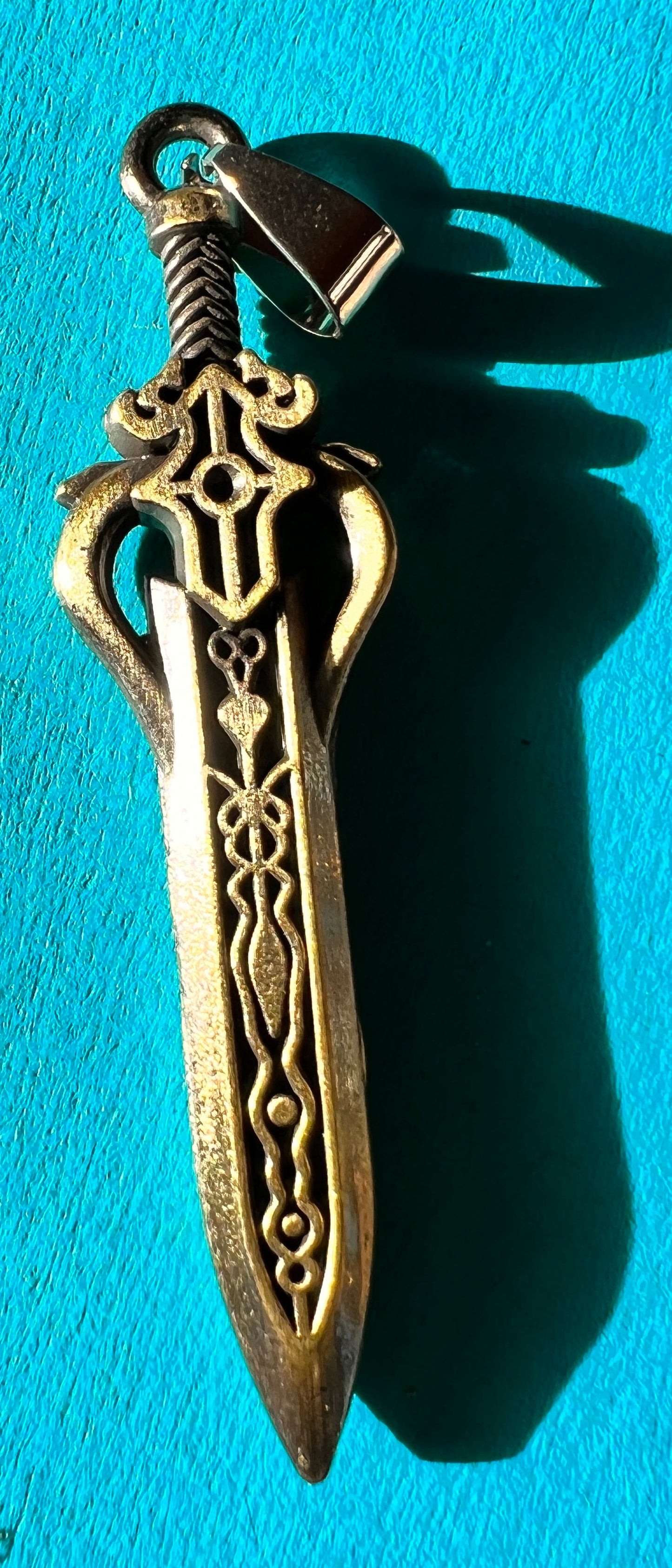 Impressive Chunky 6cm Sword Pendant or Necklace