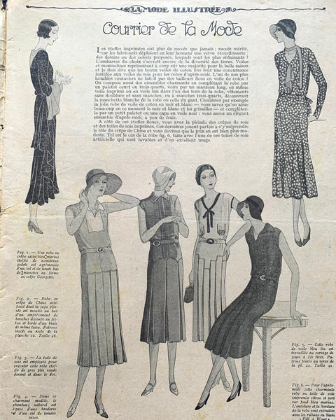 Happy Children  in June 1930 French Fashion Paper La Mode Illustree