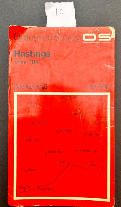 1960s ORDNANCE SURVEY Map of Hastings