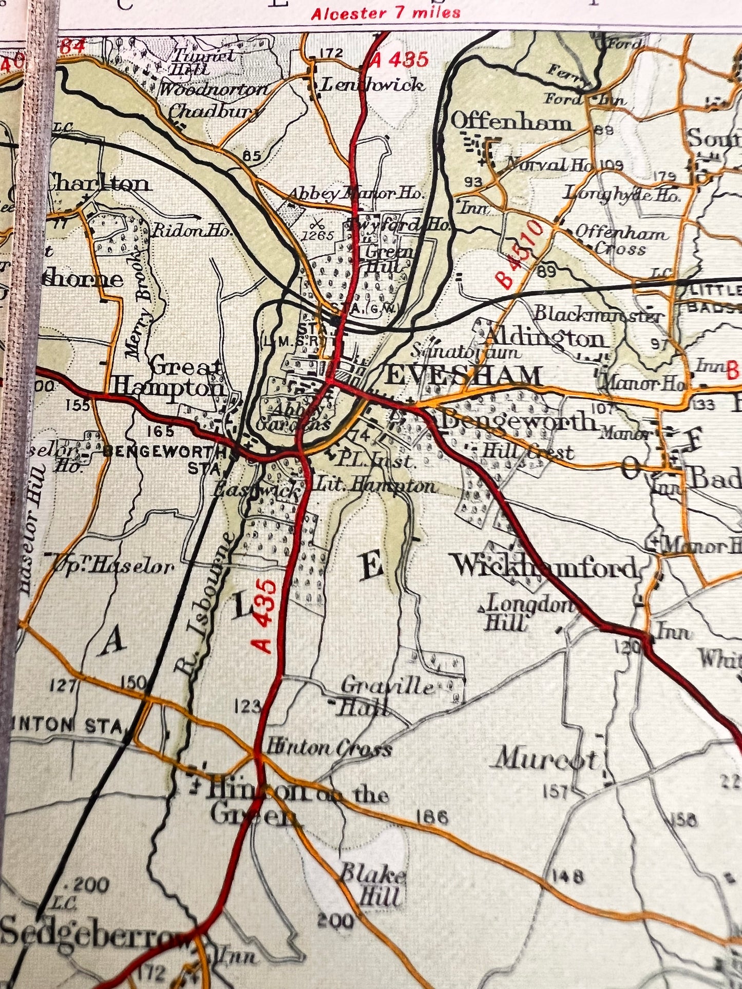 1930s/40s  Bartholomew's Map of OXFORD Sheet 14