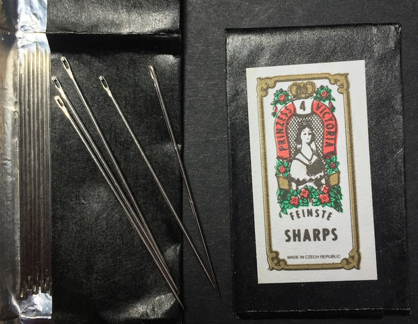 Size 4 - 3.9cm Vintage PRINCESS VICTORIA Needles / SHARPS Czechoslovakia