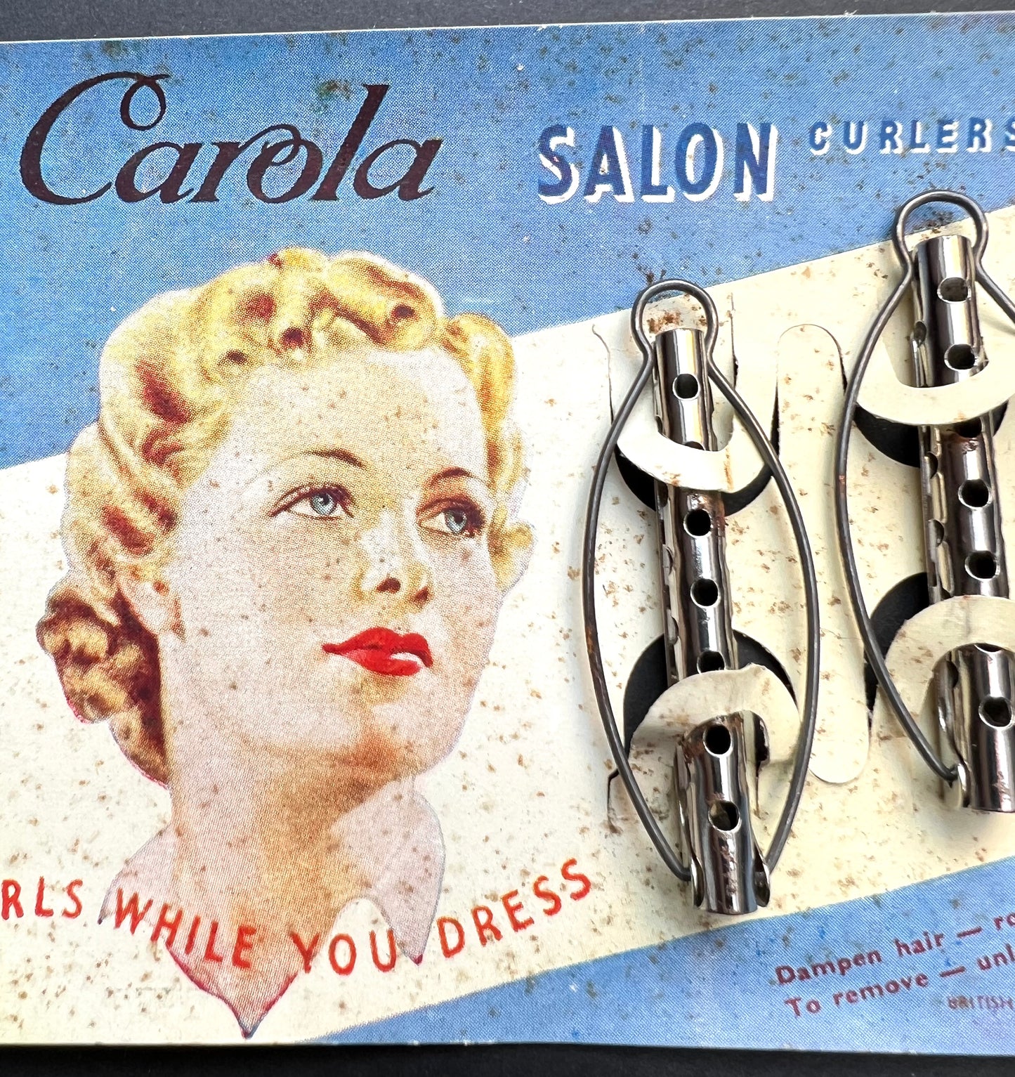 1930's Carola SALON CURLERS "Curl While You Dress"