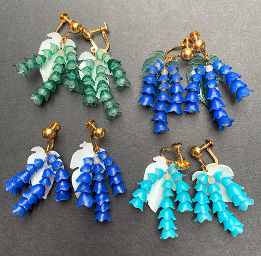 Wonderfully Pretty Vintage Flower Earrings